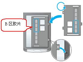 扫描B区胶片
