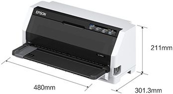 产品外观尺寸 - Epson DLQ-3500KIIN产品规格