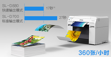 高產能性 - Epson SureLab D880產品功能