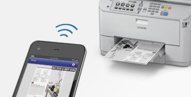 打印连接灵活多样 - Epson WF-M5693产品功能
