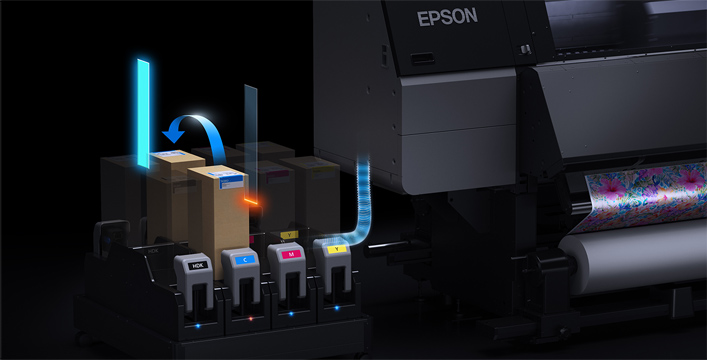 大容量落地式供墨系统 - Epson SC-F10080产品功能