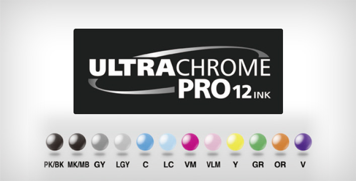 爱普生新一代12色颜料墨水“活的色彩PRO” - Epson SureColor P7580产品功能