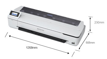 产品外观尺寸 - Epson SureColor T5180N产品规格