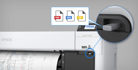 U盘直接打印 - Epson SC-T5780D产品功能