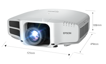 产品外观尺寸 - Epson CB-G7800产品规格
