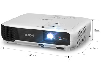 产品外观尺寸 - Epson CB-X04产品规格