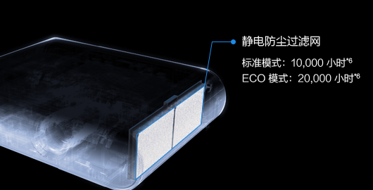 全面升级的防尘功能 - Epson CB-X50产品功能