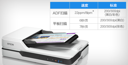 高速高效 支持双面扫描功能 - Epson DS-1610产品功能