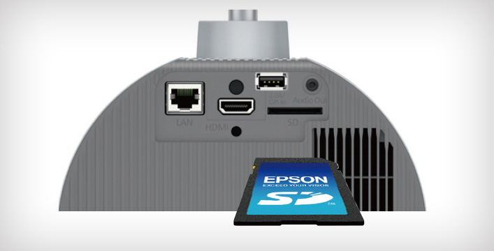 支持SD卡信号输入 - Epson EV-110产品功能