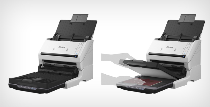 馈纸+平板扫描工作站 - Epson DS-530II+V39II产品功能