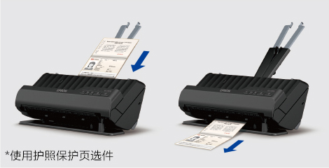 支持护照扫描 - Epson ES-C320W产品功能
