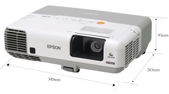 产品外观尺寸 - Epson CB-935W产品规格