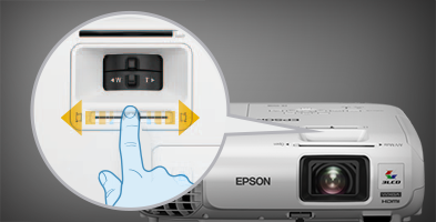 水平梯形校正滑钮 - Epson CB-98H产品功能