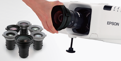 多种镜头可选，更换简单 - Epson CB-G6270W产品功能