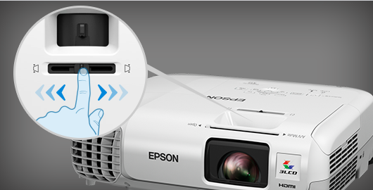 水平梯形校正滑钮 - Epson CB-X30产品功能