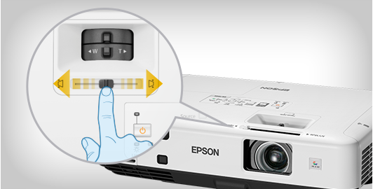 水平梯形校正滑钮 - Epson EB-C740X产品功能
