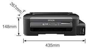 产品外观尺寸 - Epson M101 黑白墨仓式<sup>®</sup>打印机产品规格